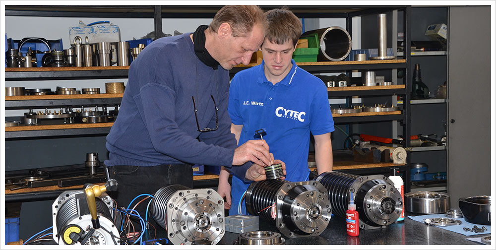 Service d’entretien et réparation d’électrobroches et têtes de fraisage Cytec par le fabricant: Cytec-Systems